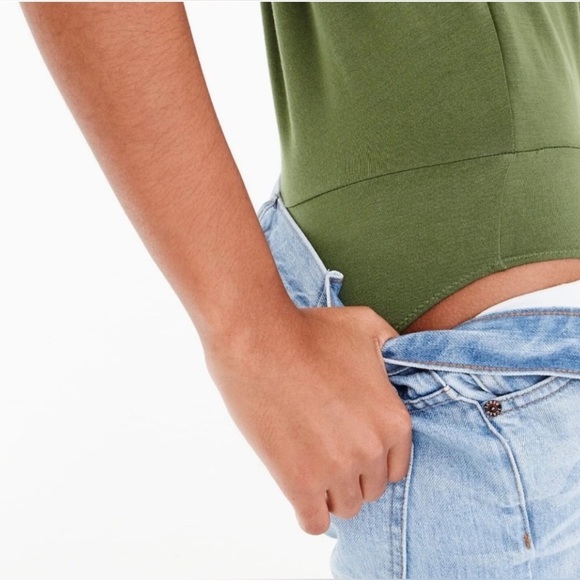 J.Crew size small olive green bodysuit. Great condition. - Picture 4 of 4